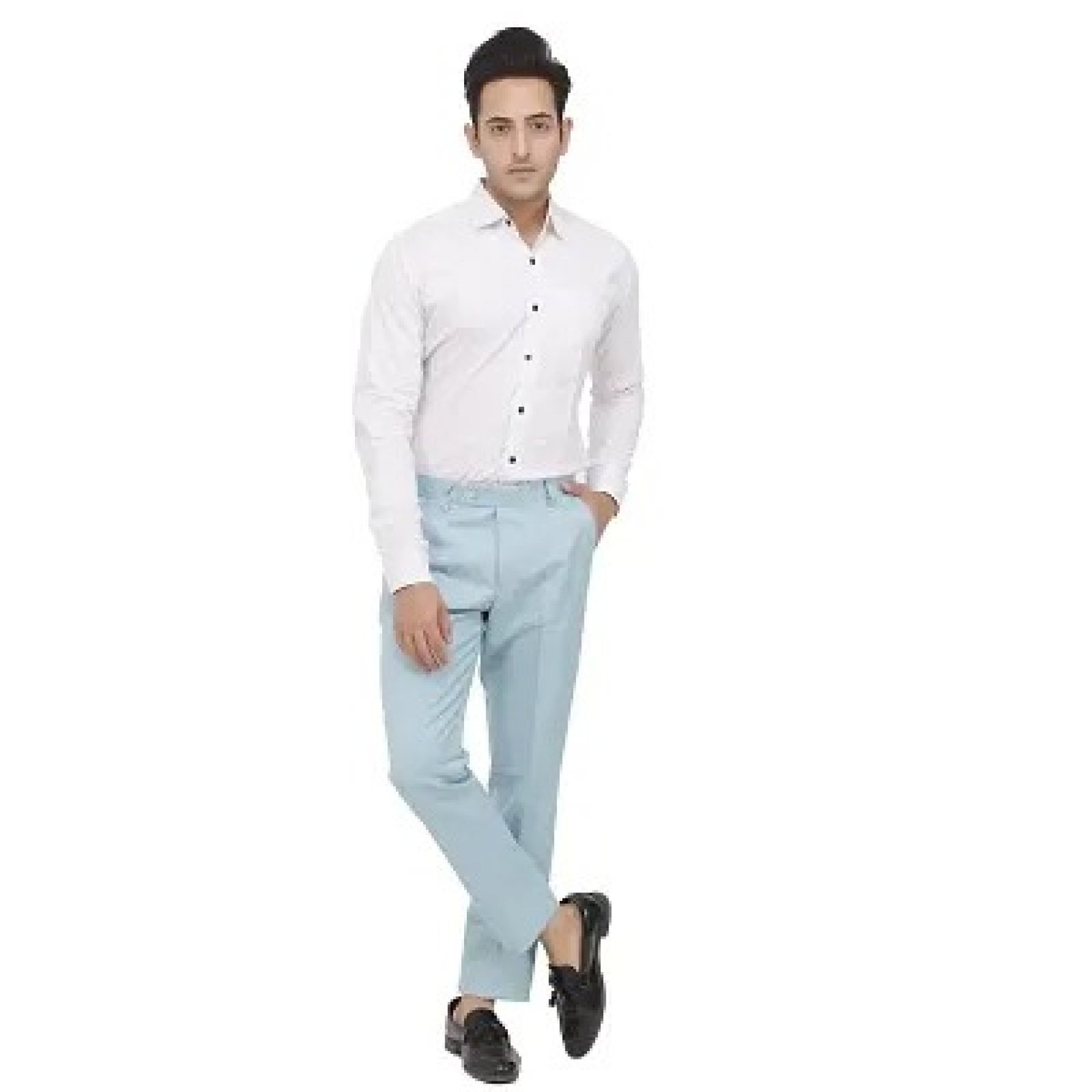Buy Poly Viscose Blended Formal Trousers For Men Online In India At  Discounted Prices